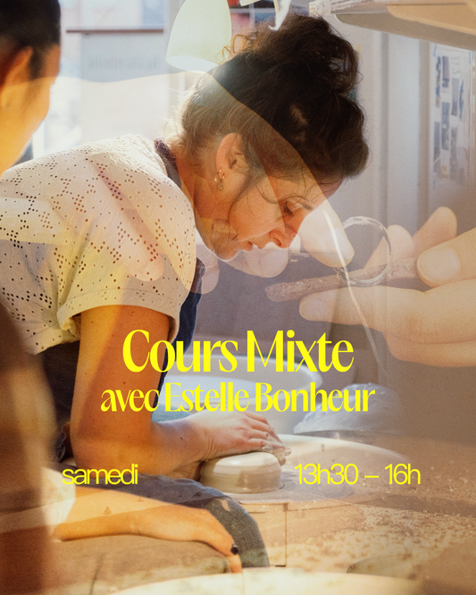 Formule demi trimestre / 7 Cours hebdomadaires mixtes Tournage/Modelage